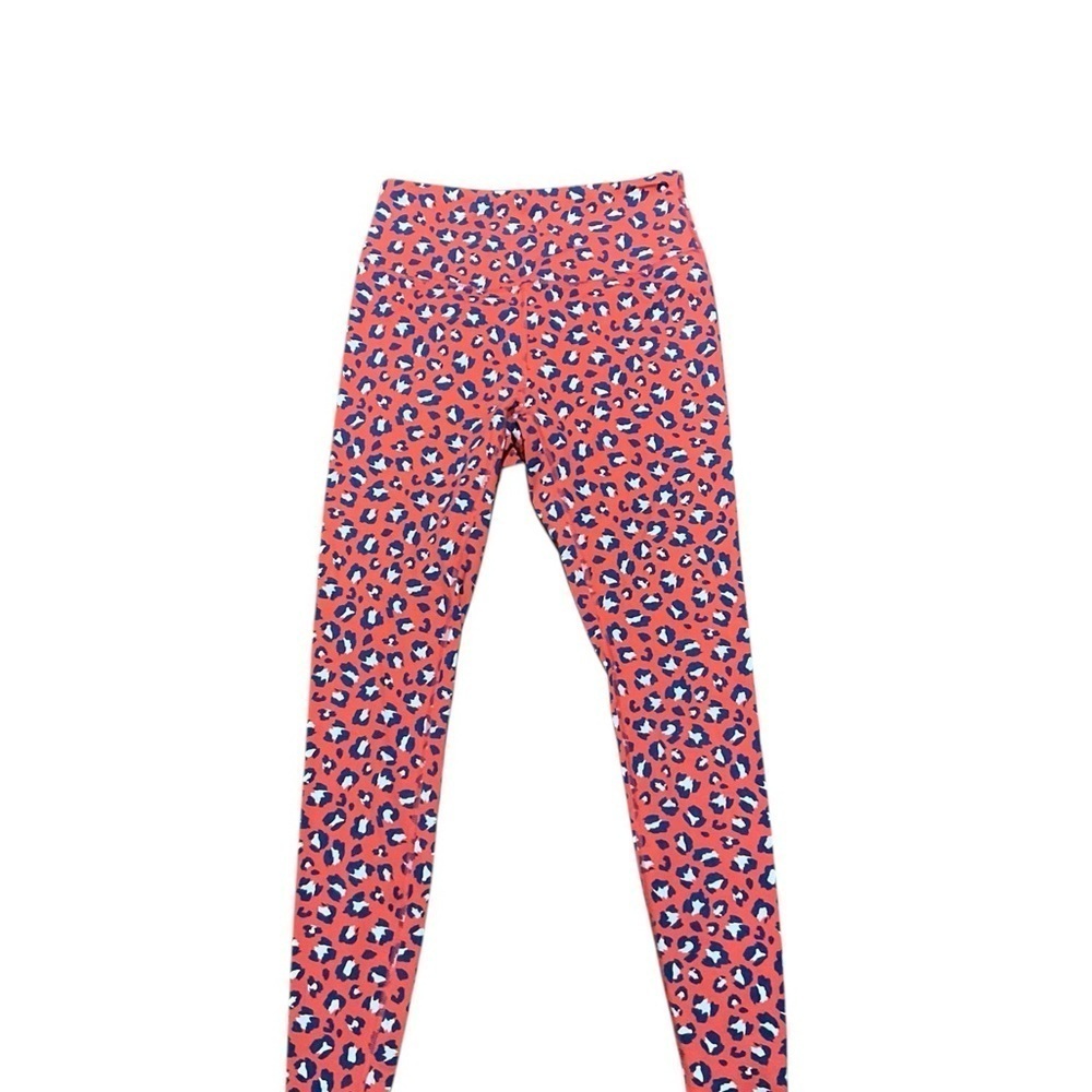 Cabana Vermilion Leopard Print Leggings